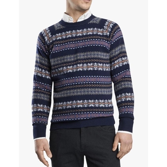 Peter Millar Mountainside Wicked Fair Isle Sweater - Picture 1 of 8
